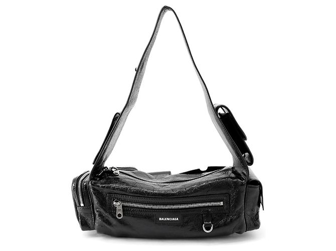 Borsa a tracolla Balenciaga in pelle nera Nero