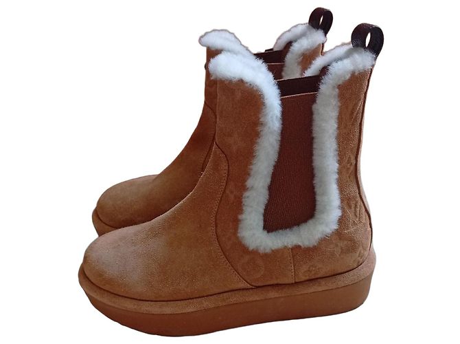 Louis Vuitton Stiefeletten Kamel