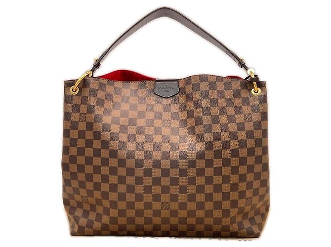 Sac à main Louis Vuitton Damier Graceful MM Marron Beige