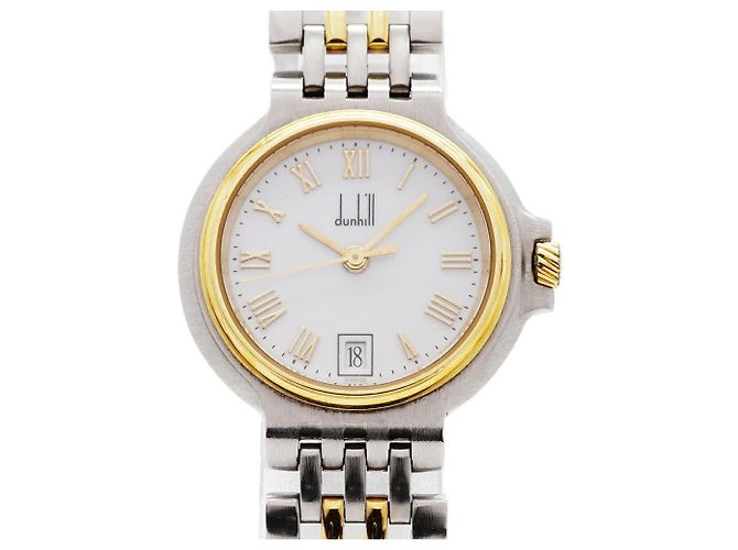 Alfred Dunhill Relógio Feminino Dunhill Elite 2-Row Mostrador Branco