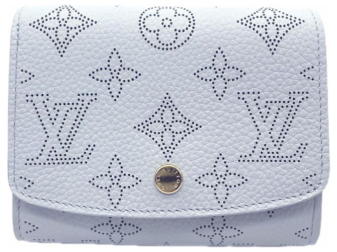 Louis Vuitton Mahina Portefeuille Iris Compact Wallet Blue Yellow