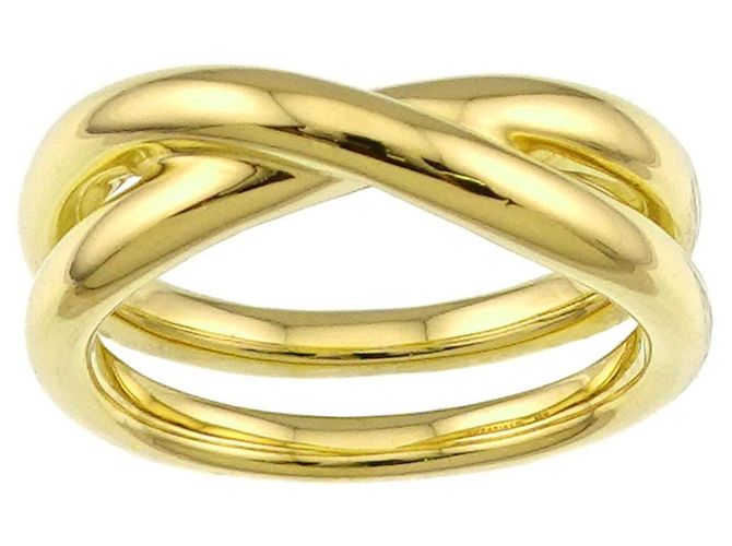 Anello Tiffany & Co. Infinity Double Cross Band D'oro