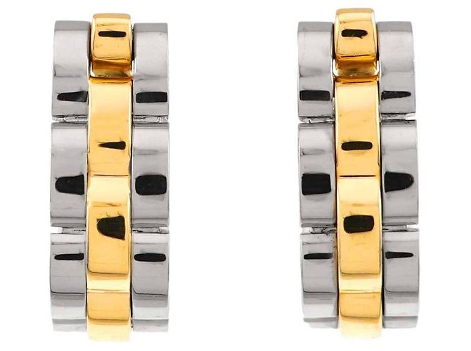 Abotoaduras Cartier Panthère em ouro amarelo 18K Dourado