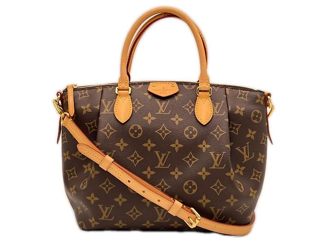 Borsa a tracolla Louis Vuitton Monogram Turenne PM Marrone Beige Monogramma