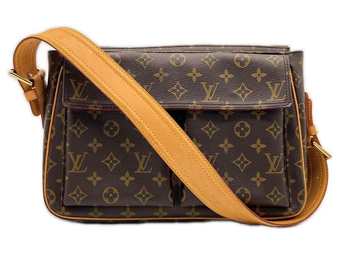 Borsa Louis Vuitton Monogram Viva Cite GM Marrone Beige