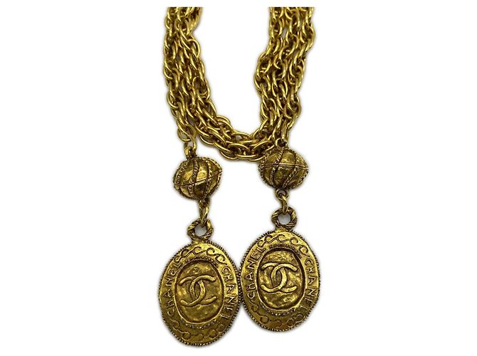 Collana Lariat CHANEL Coco Mark D'oro