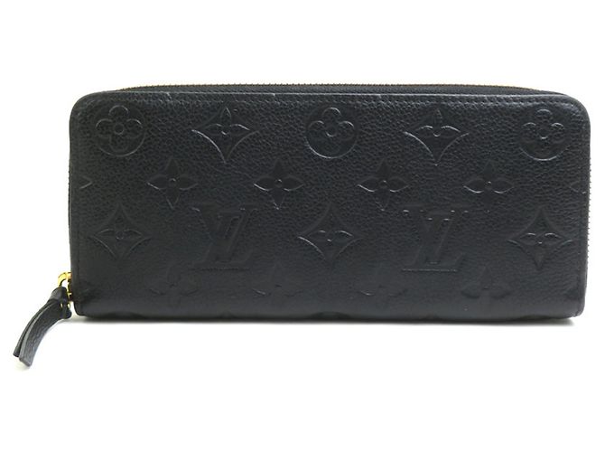 Louis Vuitton Monogram Empreinte Long Wallet Black