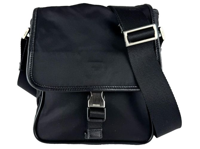 Prada Nylon Shoulder Bag Black