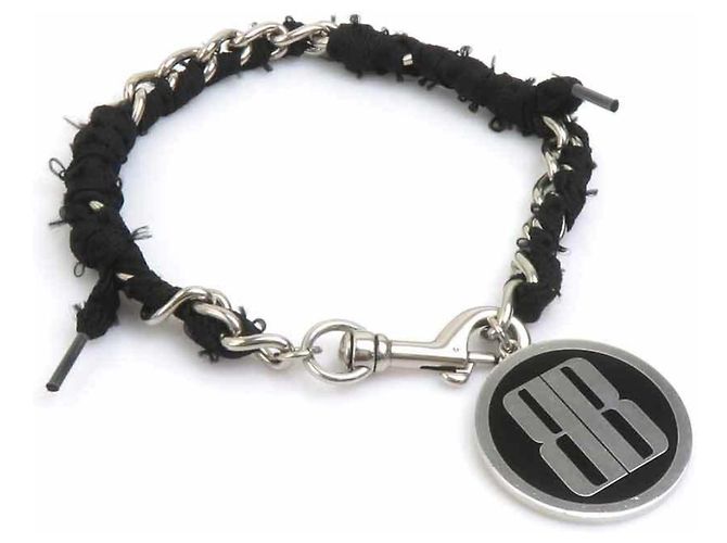 Choker Balenciaga in metallo nero e argento