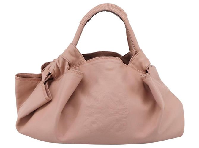 Loewe Anagram Logo Nappa Aire Lederhandtasche Pink