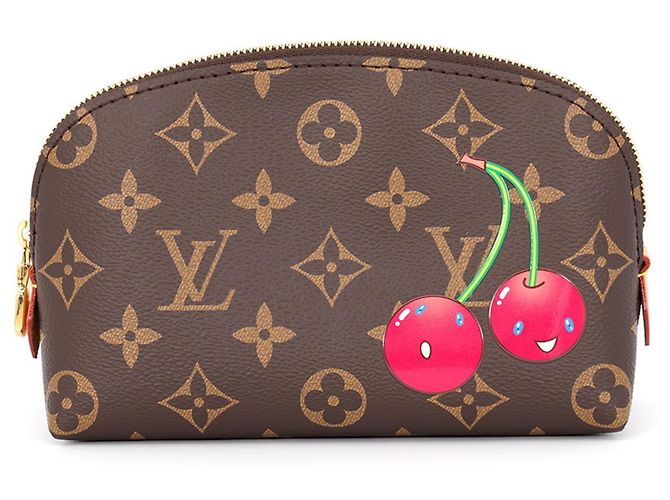 Louis Vuitton Monogram Cherry Pochette Roja Monograma
