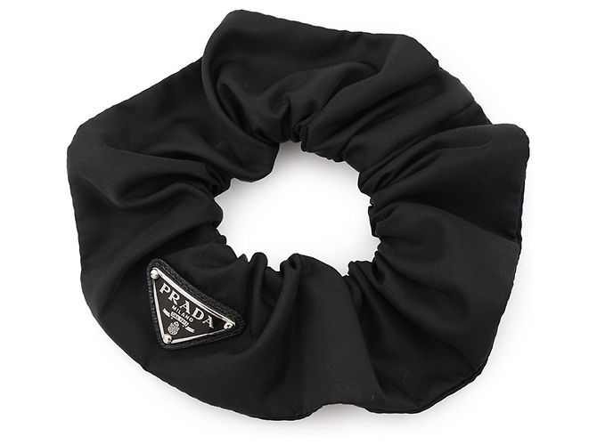 Coletero Prada Triangle de nailon Negro