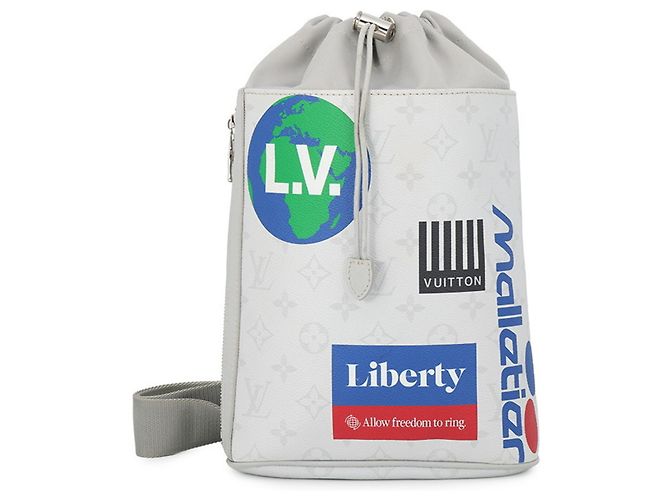 Sac Sling Monogram Louis Vuitton en White Chalk Blanc