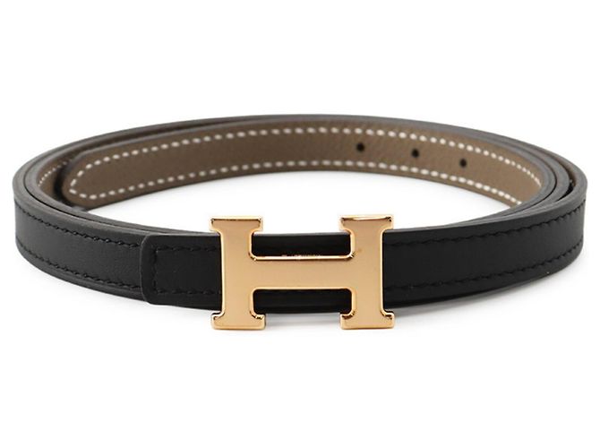 Hermès Mini H Belt Black