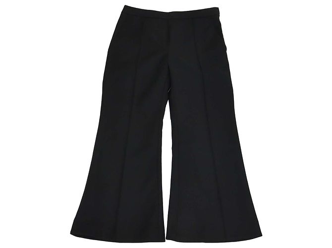 Ellery Black Viscose Blend Flared Pants