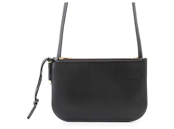 Borsa a tracolla Loewe in pelle nera Nero