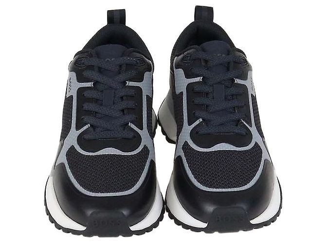 Hugo Boss Baskets Boss Black Knit Mesh Jonah Runn Noir