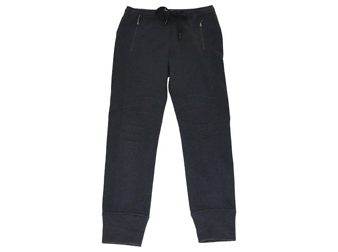 Pantalones Jogger Brunello Cucinelli de algodón gris oscuro con bolsillos con cremallera Gris antracita