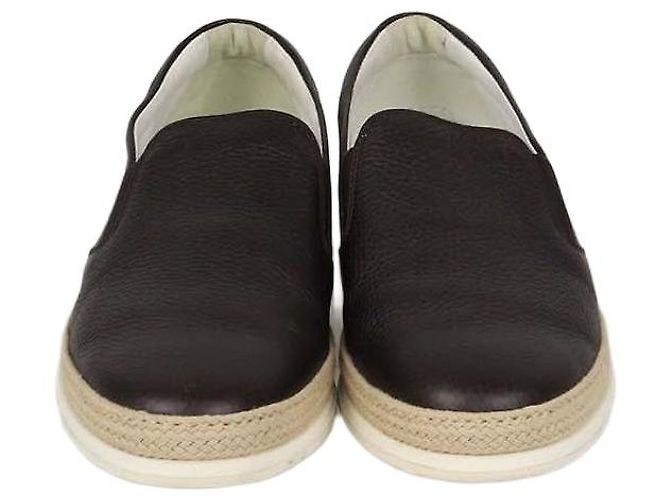 Espadrillas basse Tod's in pelle marrone scuro