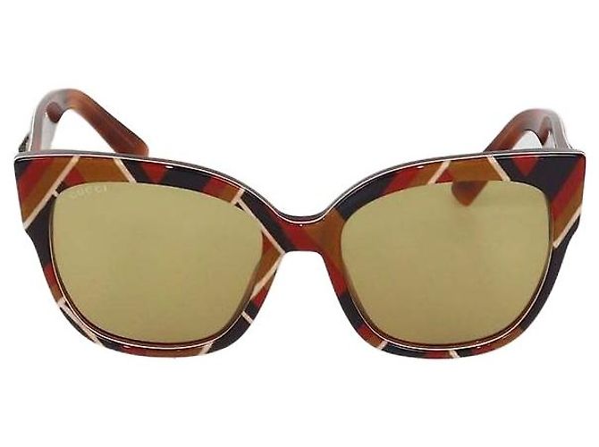 Gucci Multicolor Square Oversized Sunglasses Multiple colors