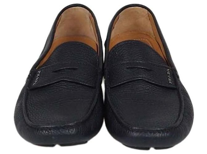 Mocassini Penny Prada in pelle nera Nero