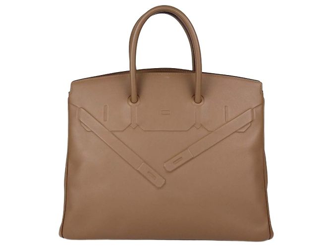 Hermès Bolsa Hermes Alezan Swift Leather Shadow Birkin 35