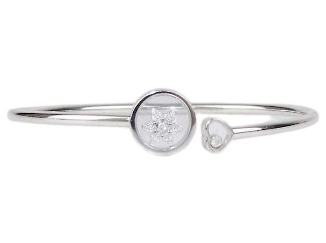 Pulsera Chopard Happy Diamond Snowflakes en oro blanco de 18k