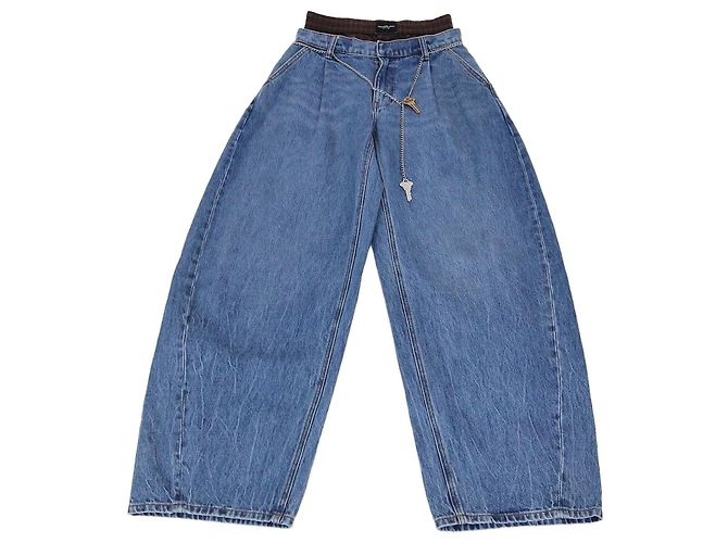 Pantalones Baggy de Denim Azul Alexander Wang