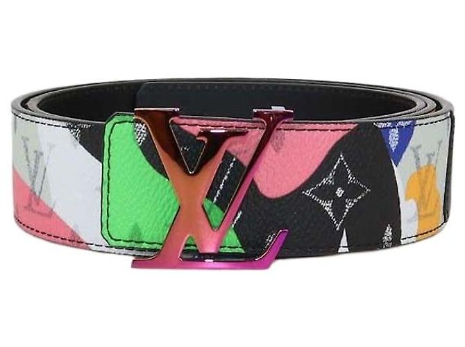 Cinturón reversible Initiales Louis Vuitton x Kid Multicolor Monogram Canvas