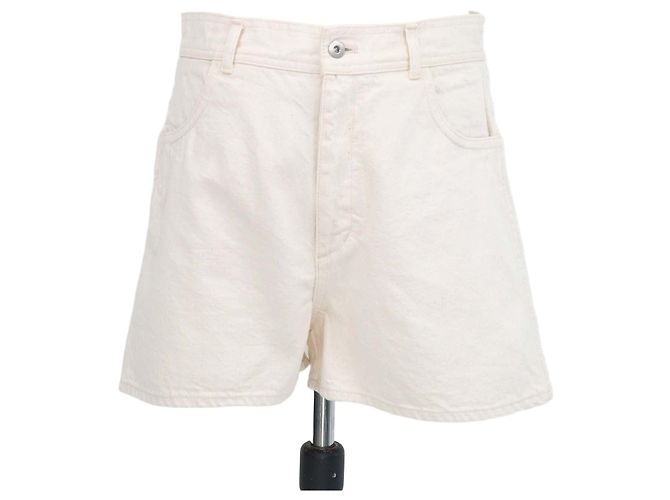Mini Short de Denim Crema Jil Sanders Crudo