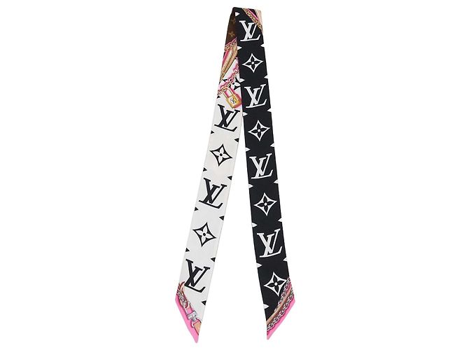 Louis Vuitton Multicolor Silk Ultimate Monogram BB Bandeau Nero