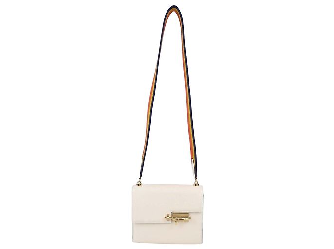Hermès Bolsa Hermes Mini Verrou Chaine em couro Mysore Nata