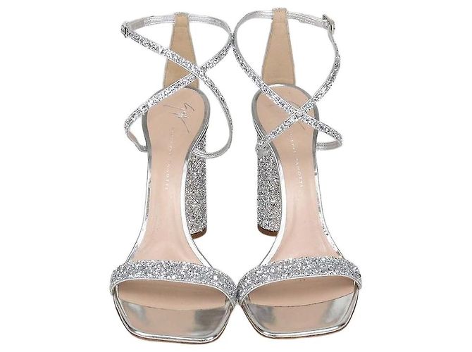 Sandali Tara Giuseppe Zanotti Silver Glitter Argento