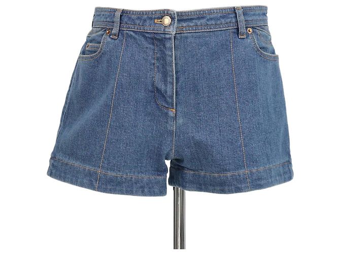 Louis Vuitton Blue Denim Mini Short