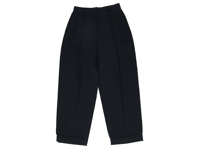 Pantalones Cale Loro Piana de lino y algodón azul marino