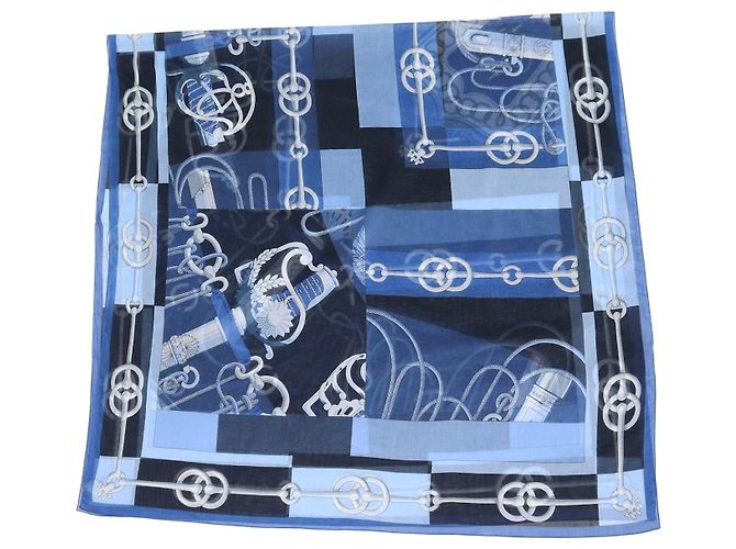 Hermès Sciarpa Hermes Bain Multicolor Cotton Do Re Boucles Multicolore