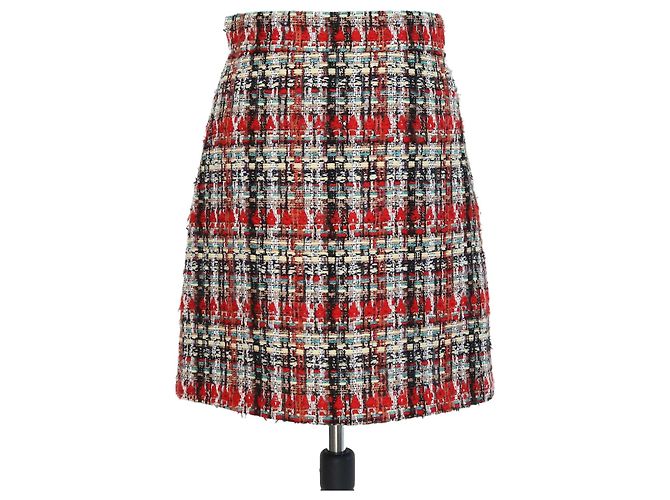 Minigonna in tweed multicolore Gucci