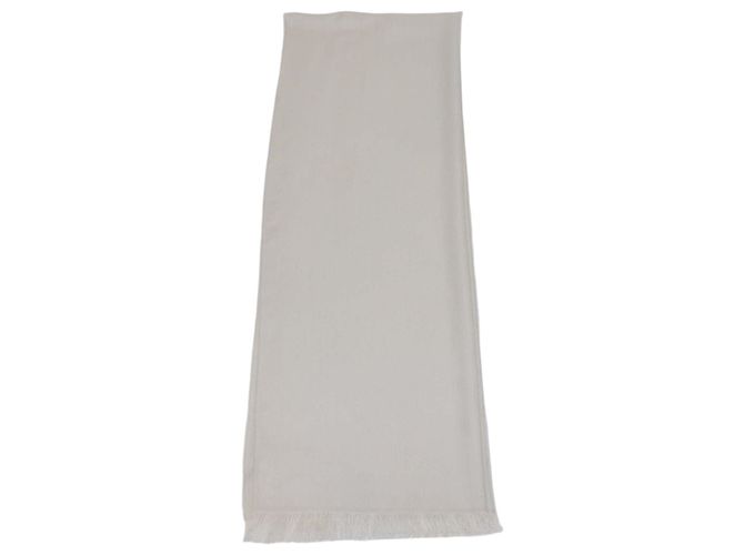Sciarpa in lana e seta jacquard Off White Moncler Bianco
