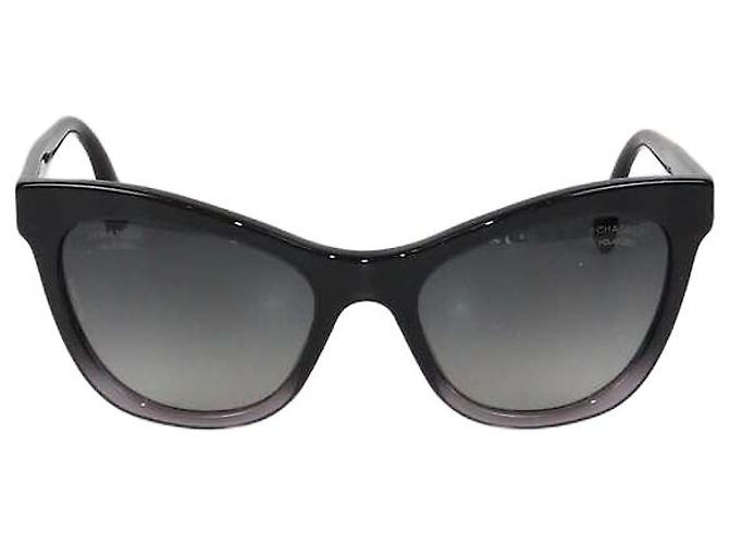 Occhiali da sole Cat Eye Chanel Black Gradient CC Nero