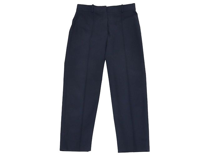 Pantalones de algodón azul marino Loro Piana