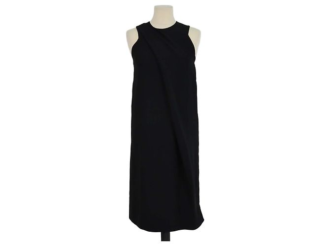 Mini abito senza maniche in seta nera By Malene Birger Nero