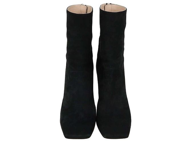 Bottines Ffreedom en nubuck noir Fendi