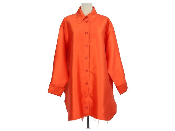 Marques Almeida Oversized-Hemd aus Polyester in Orange