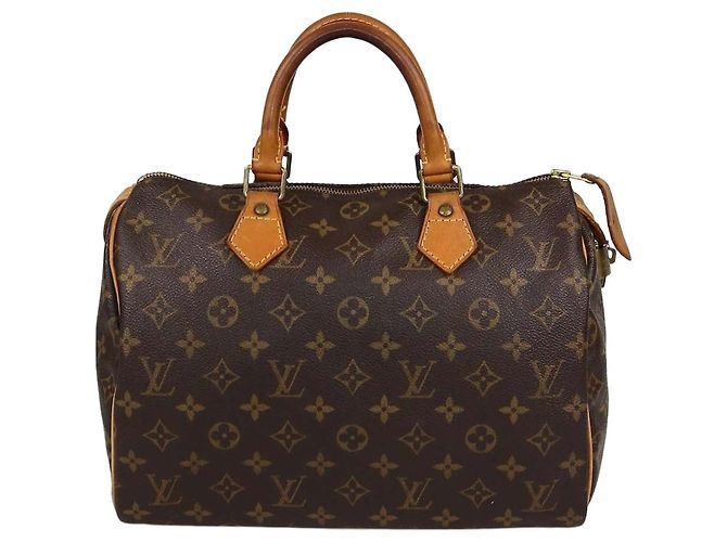 Bolsa Louis Vuitton Monogram Canvas Speedy 30 Marrom