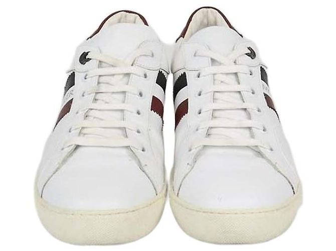 Moncler Low Top Sneaker aus weißem Leder