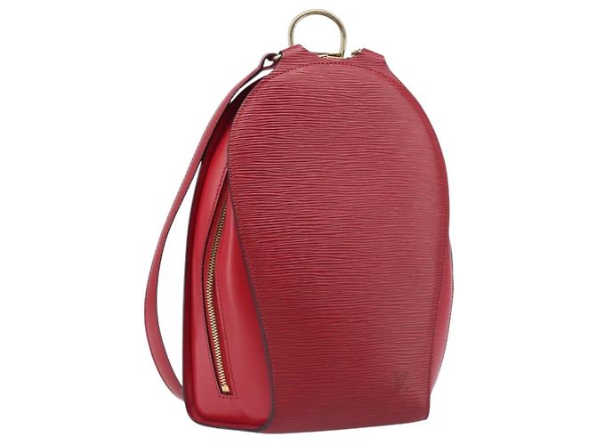 LOUIS VUITTON Epi Mabillon Rucksack Castilian Red M52237 LV Auth 199196A Rot