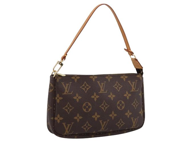 LOUIS VUITTON Monogram Pochette Accessoires Pouch M51980 LV Auth 202010V Monogramma