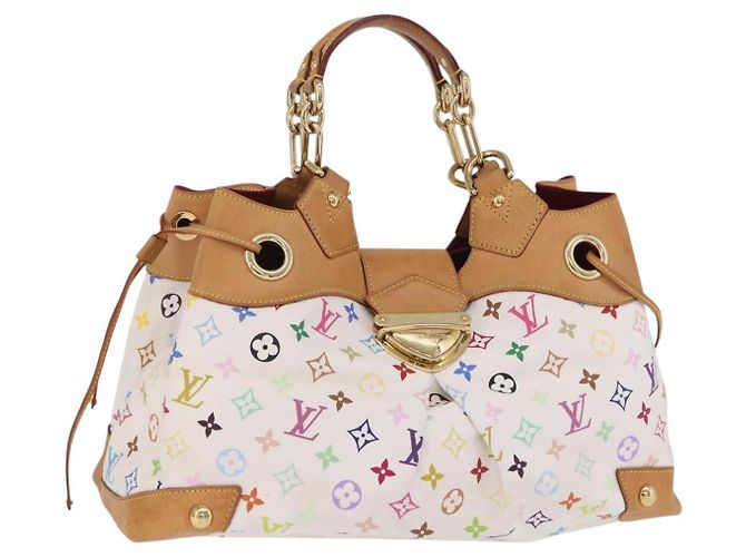 LOUIS VUITTON Monogram Multicolor Ursula Tote Bag White M40123 LV Auth ka5973V Weiß