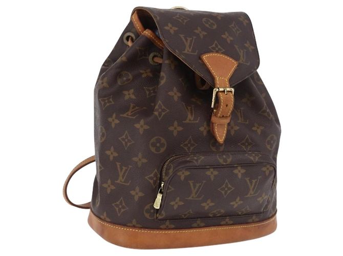 LOUIS VUITTON Monogram Montsouris MM Backpack M51136 LV Auth 198374