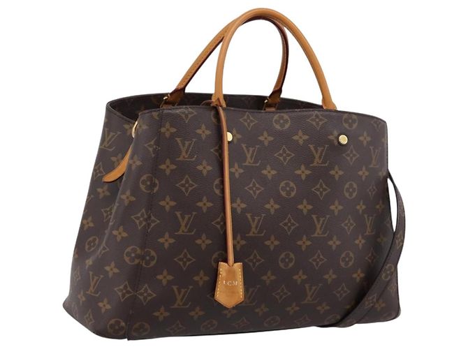 Bolsa de mão LOUIS VUITTON Monogram Montaigne GM 2way M41067 LV Auth 199969V